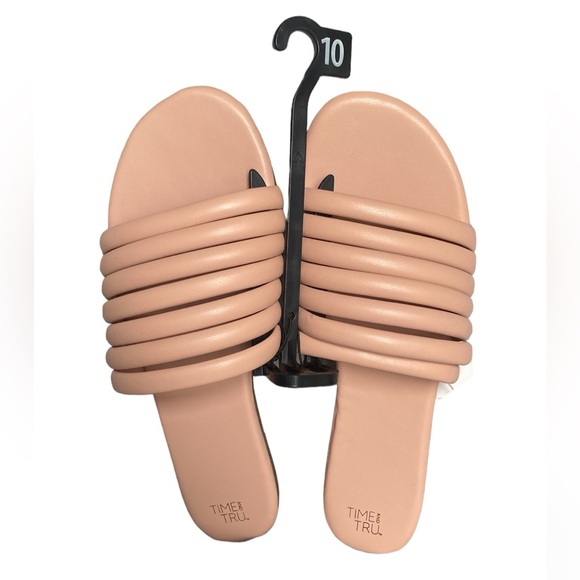 Time and Tru Multi-Band Slide Sandals Size 10 NWT - Picture 5 of 12